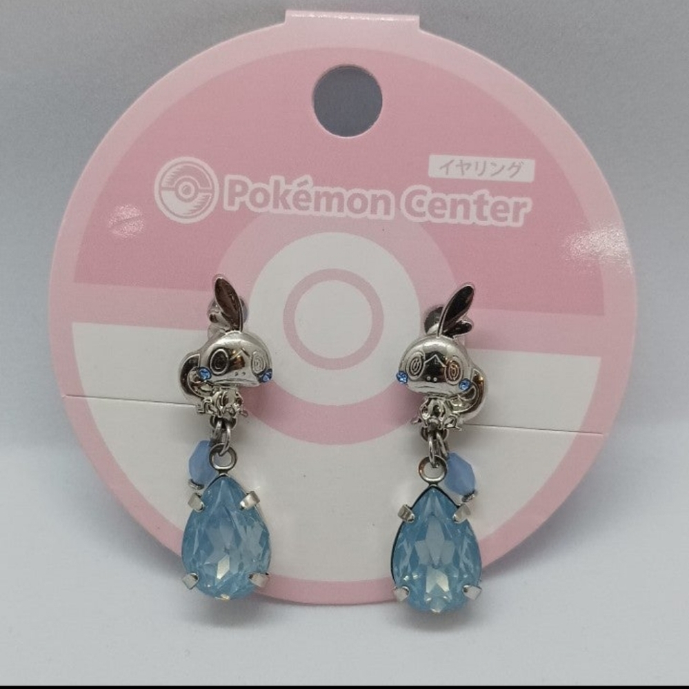 Pokemon Center Pokemon Clip on Earrings Sobble - Picture 4 of 6